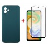 Комплект для Samsung Galaxy A04 панель + скло DENGOS (Green) (DG-KM-75)
