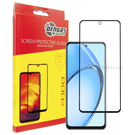 Защитное стекло DENGOS Full Glue для OPPO A60 (black)