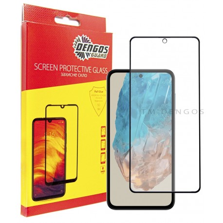 Захисне скло DENGOS Full Glue для Samsung Galaxy M35 5G (black)