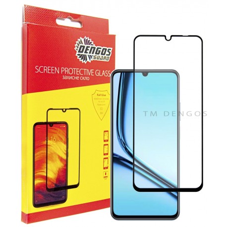 Захисне скло DENGOS Full Glue для Realme Note 50 (black)