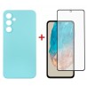 Комплект для Samsung Galaxy M35 5G панель Soft + скло DENGOS (Ice Blue) (DG-KM-107)
