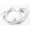Кабель DENGOS заряда и синхронизации, Type-C, 6A, 1м, (white) PLS-TC-6A-WHITE