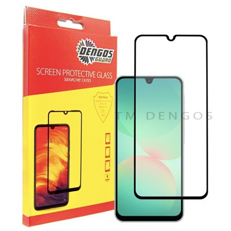 Защитное стекло DENGOS Full Glue для Samsung Galaxy A26 5G (black)