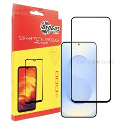Защитное стекло DENGOS Full Glue для Samsung Galaxy S25 (black)