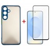 Комплект для Samsung Glaxy S25 панель Matte + скло DENGOS (Blue) (DG-KM-142)