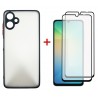 Комплект для Samsung Galaxy A06 панель Matte + 2 склa DENGOS (Black) (DG-CTG2P-02)
