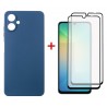 Комплект для Samsung Galaxy A06 панель Carbon + 2 склa DENGOS (Blue) (DG-CTG2P-06)