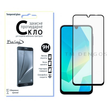 Захисне скло Fine Line Full Glue для Samsung Galaxy A16 (Black)