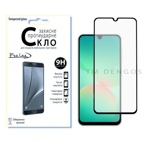 Защитное стекло Fine Line для Samsung Galaxy A26 (Black)