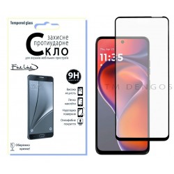 Защитное стекло Fine Line Full Glue для Motorola G15/G15 Power (Black)
