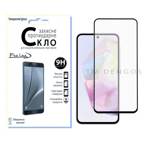 Защитное стекло Fine Line для Samsung Galaxy A35 (Black)