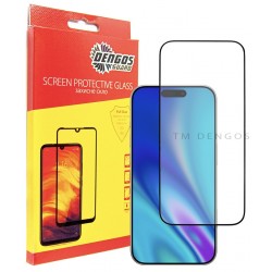 Захисне скло DENGOS Full Glue для iPhone 17 Pro (black)