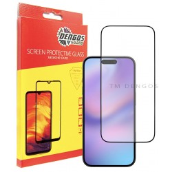 Защитное стекло DENGOS Full Glue для iPhone 17 (black)