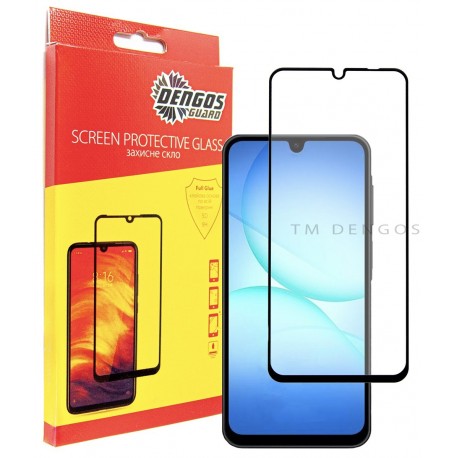Защитное стекло DENGOS Full Glue для Samsung Galaxy A17 (black)