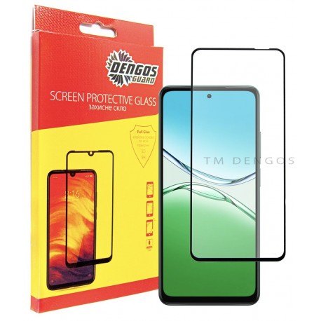 Захисне скло DENGOS Full Glue для OPPO A5 4G (black)
