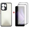 Комплект для Oppo Reno 13F 4G панель Matte + 2 склa DENGOS (Black) (DG-CTG2P-21)