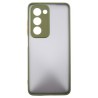 Комплект для Oppo A5 панель Matte + скло DENGOS (Olive Green) (DG-KM-158)
