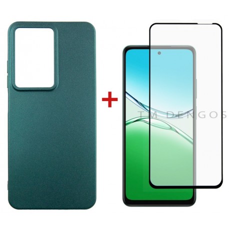 Комплект для Oppo A5/A5x панель Soft + скло DENGOS (Green) (DG-KM-154)