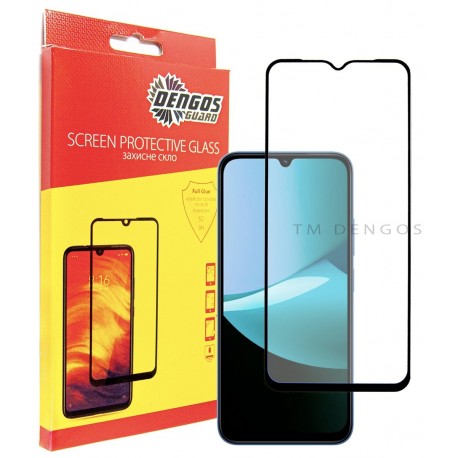 Захисне скло DENGOS Full Glue для Xiaomi Redmi 15C (black)