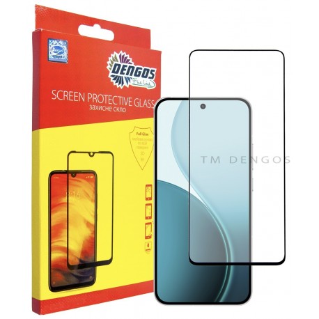 Защитное стекло DENGOS Full Glue для OPPO Reno14 F/FS (black)