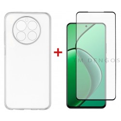 Комплект для Realme 12 4G/5G панель TPU + скло DENGOS (Clear) (DG-KM-172)