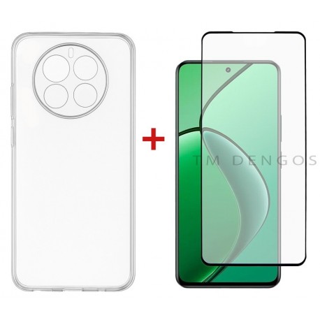 Комплект для Realme 12 4G/5G панель TPU + скло DENGOS (Clear) (DG-KM-172)