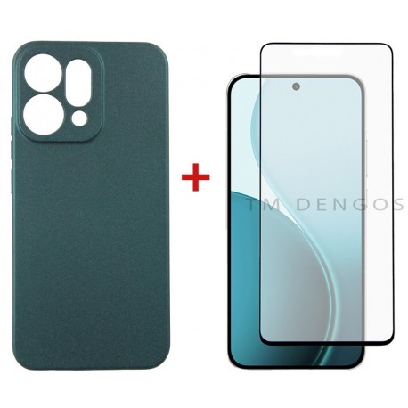 Комплект для Oppo Reno14 5G панель Soft + скло DENGOS (Green) (DG-KM-181)