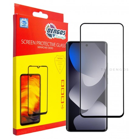 Захисне скло DENGOS Full Glue для Xiaomi Redmi Note 15 5G (black)