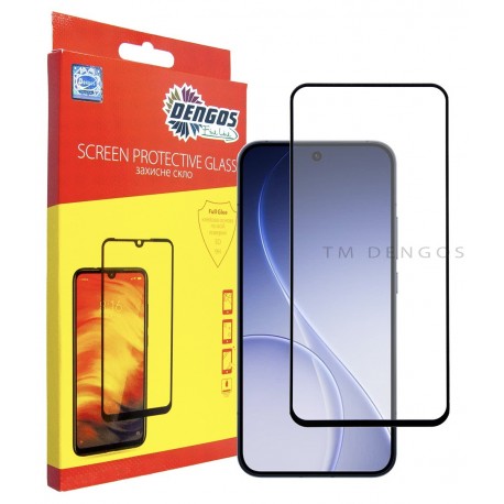 Защитное стекло DENGOS Full Glue для OPPO Reno15 (black)