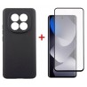 Комплект для Xiaomi Redmi Note 15 панель Carbon + скло DENGOS (Black) (DG-KM-185)