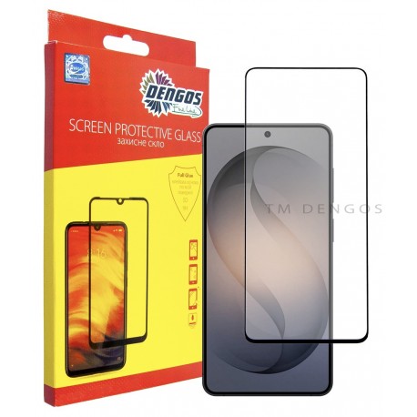 Захисне скло DENGOS Full Glue для Samsung Galaxy S26 Plus (black)