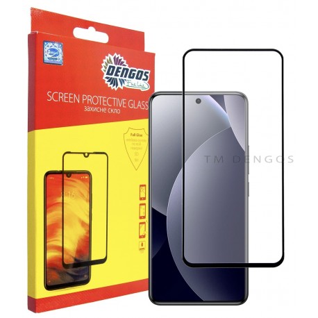 Захисне скло DENGOS Full Glue для Xiaomi Redmi Note 15 Pro 4G (black)