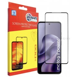 Защитное стекло DENGOS Full Glue для Motorola G17/G17 Power (black)