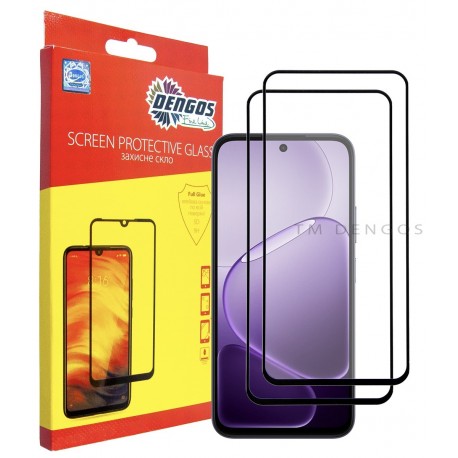 Набір 2 шт. захисне скло DENGOS для OPPO A6x 4G/A6k 4G/A6 4G (DG-TG2P-95)