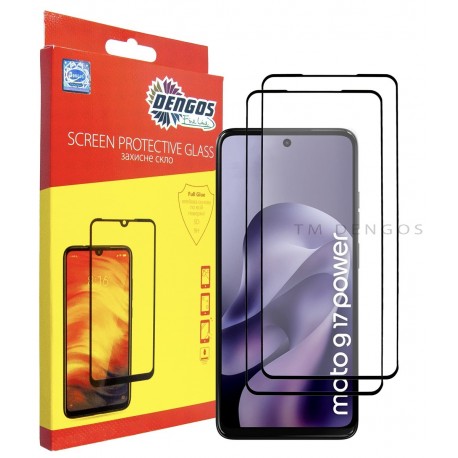 Набір 2 шт. захисне скло DENGOS для Motorola G17/G17 Power (DG-TG2P-101)