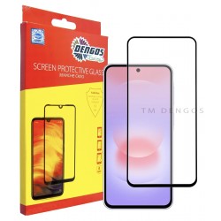 Захисне скло DENGOS Full Glue для Samsung Galaxy A37 (black)