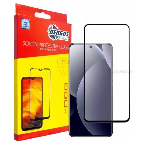Захисне скло DENGOS Full Glue для Xiaomi Redmi Note 15 Pro 5G (black)