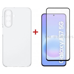 Комплект для Samsung Galaxy A57 панель TPU + скло DENGOS (Clear) (DG-KM-198)