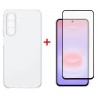 Комплект для Samsung Galaxy A37 панель TPU + скло DENGOS (Clear) (DG-KM-197)