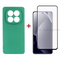 Комплект для Xiaomi Redmi Note 15 Pro 4G панель Soft + скло DENGOS (Mint) (DG-KM-196)