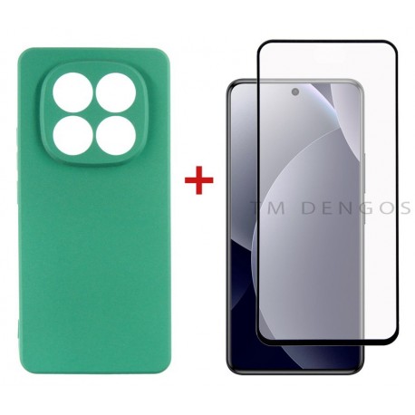 Комплект для Xiaomi Redmi Note 15 Pro 4G панель Soft + скло DENGOS (Mint) (DG-KM-196)
