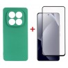 Комплект для Xiaomi Redmi Note 15 Pro 4G панель Soft + скло DENGOS (Mint) (DG-KM-196)