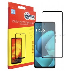 Захисне скло DENGOS Full Glue для Motorola G57/G57 Power (black)