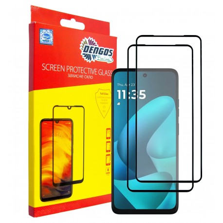 Набір 2 шт. захисне скло DENGOS для Motorola G57/G57 Power (DG-TG2P-104)