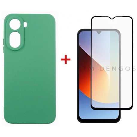 Комплект для Xiaomi Redmi A7 Pro панель Soft + скло DENGOS (Mint) (DG-KM-203)