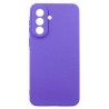 Комплект для Samsung Galaxy A37 панель Carbon + скло DENGOS (purple) (DG-KM-201)