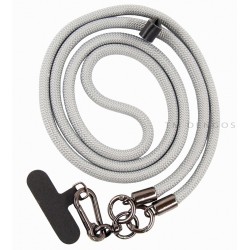 Ремінець (шнурок) для смартфона Dengos CrossBody Rope Grey (NTK-CRB-02)