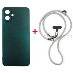 Комплект для Samsung Galaxy A07 панель + ремінець cross-body DENGOS (Green+Grey) (DG-KM-CCRB-17)
