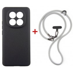 Комплект для Xiaomi Redmi Note 15 панель + ремінець cross-body DENGOS (Black+Grey) (DG-KM-CCRB-33)
