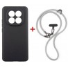Комплект для Xiaomi Redmi Note 15 панель + ремінець cross-body DENGOS (Black+Grey) (DG-KM-CCRB-33)
